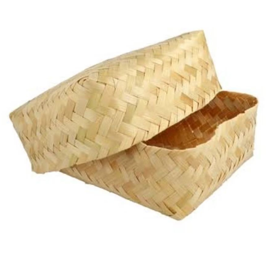 Besek Bambu | Kotak Anyaman Bambu | Kemasan Nasi, Kue, Hampers Ramah Lingkungan