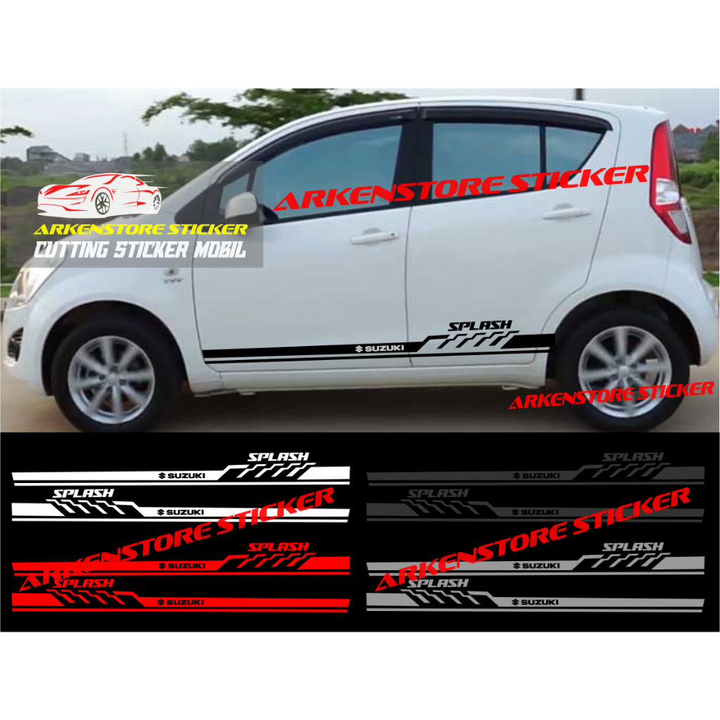 Promo sticker mobil splash cutting sticker stiker mobil suzuki splash stiker splash