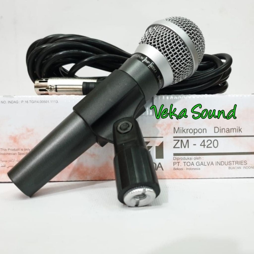 Mic  Toa ZM-420  ZM420 Microphone Dynamic Original