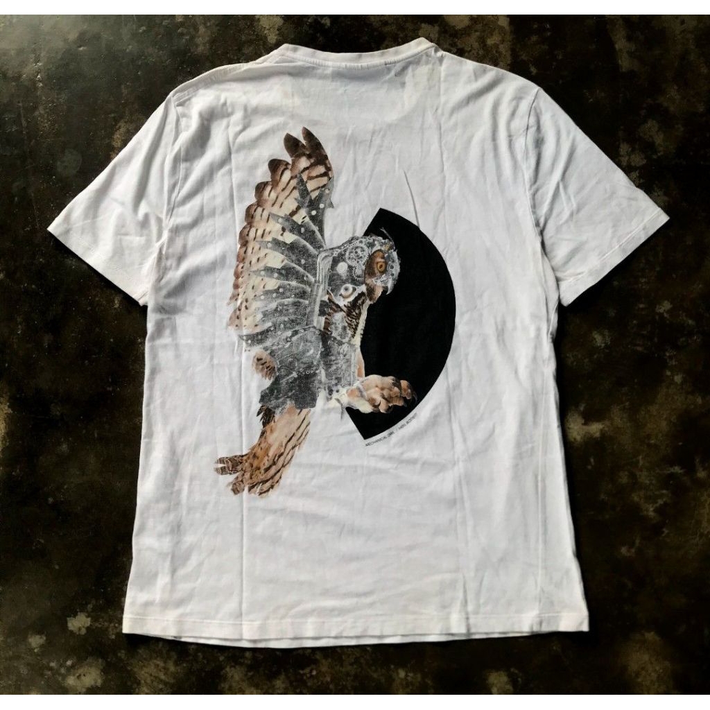 LUXURY NEIL BARRETT OWL GRAPHIC TEE