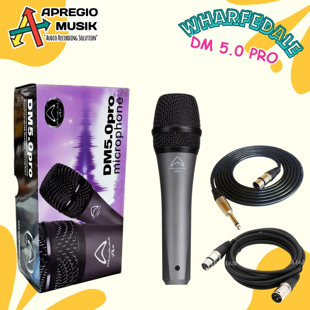 Wharfedale DM5.0 PRO DM 5.0 PRO DM5.0PRO DM 50 DM50 PRO Supercardioid Dynamic Microphone Original