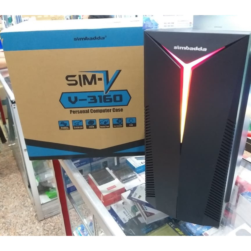 CASING SIMBADDA SIM-V 3160+Psu simbadda 380 Watt Promo