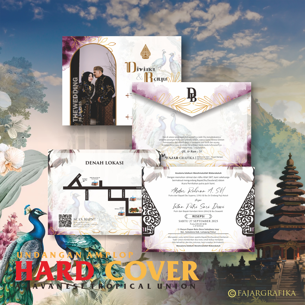 UNDANGAN PERNIKAHAN - HARDCOVER AMPLOP - ADAT JAWA