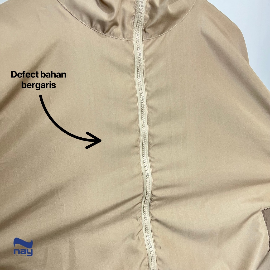 Jaket Olahraga Wanita Parasut Heera Jacket DEFECT/REJECT SALE 40%