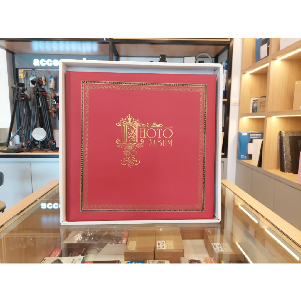 Album Foto Jumbo Cover Warna plus Box 10 Sheet (10R/3R/4R Bisa Muat 120 Foto) Magnetik