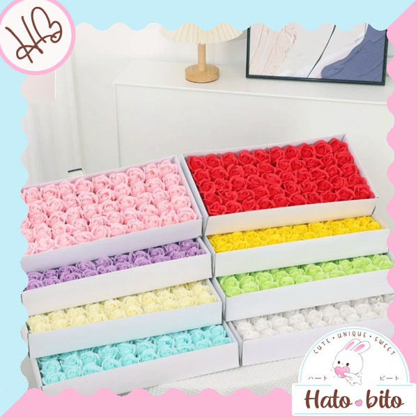 1 pcs Rose soap flower ukuran 5 cm bunga mawar sabun wangi buket bunga florist bunga artificial MK19