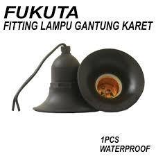 Fitting Lampu Gantung Anti Air Waterproof Outdoor Karet E27 / Fitting Gantung Anti Air