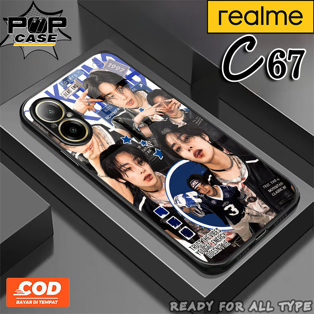 Case Glossy Motif Haaseung NCT Case Handphone Untuk Realme c67 note 60 c71 c75 c63 c61 c55 c53 c15 c