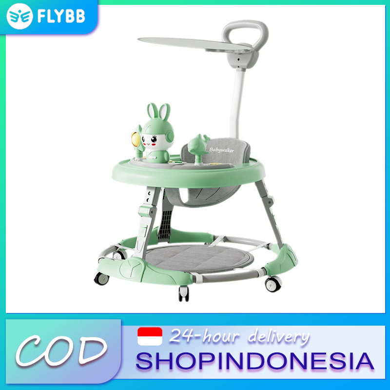 TIIBABY sepeda bulat bayi baby walker 3 in 1 roda bayi belajar jalan