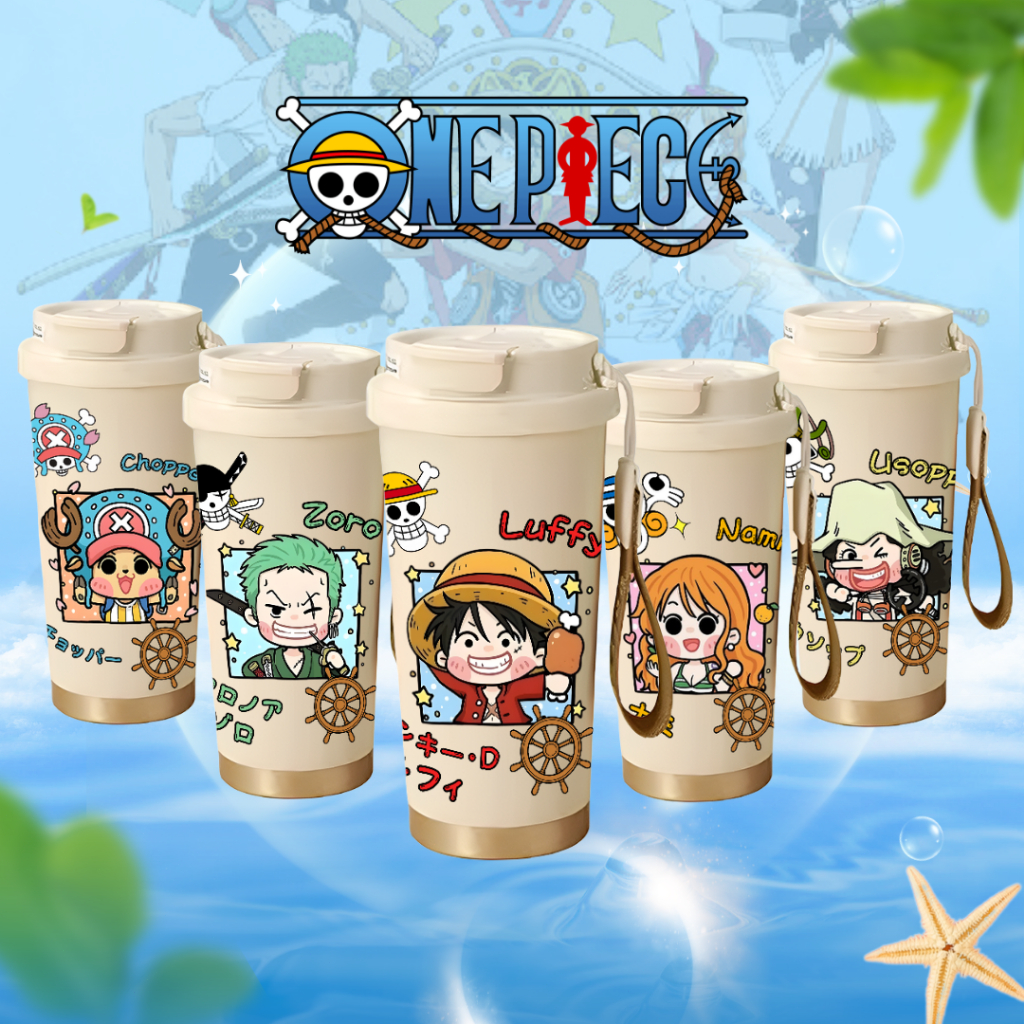 Tumbler One Piece Chibi Edition Exclusive 500ml Stainless Steel 316 Simple & Stylish Portable Coffee
