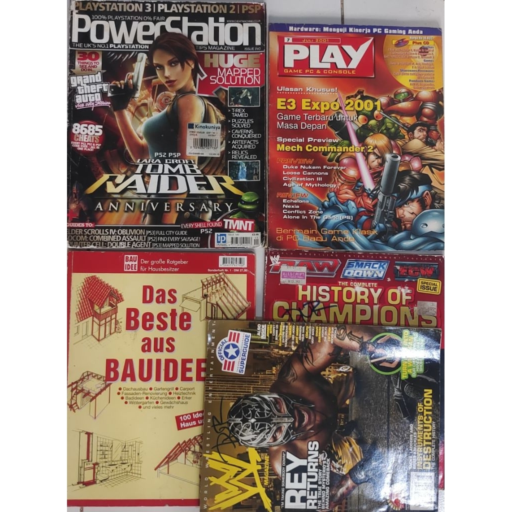 MAJALAH IMPORT CAMPUR JUDUL PLAYSTATION 3 MAGAZINE BEKAS ORIGINAL