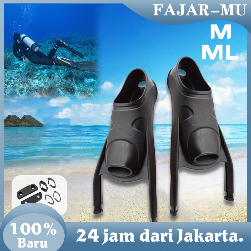 1 Pasang Foot Pocket Long Fins / Fins Penutup Sirip Menyelam Foot Pocket