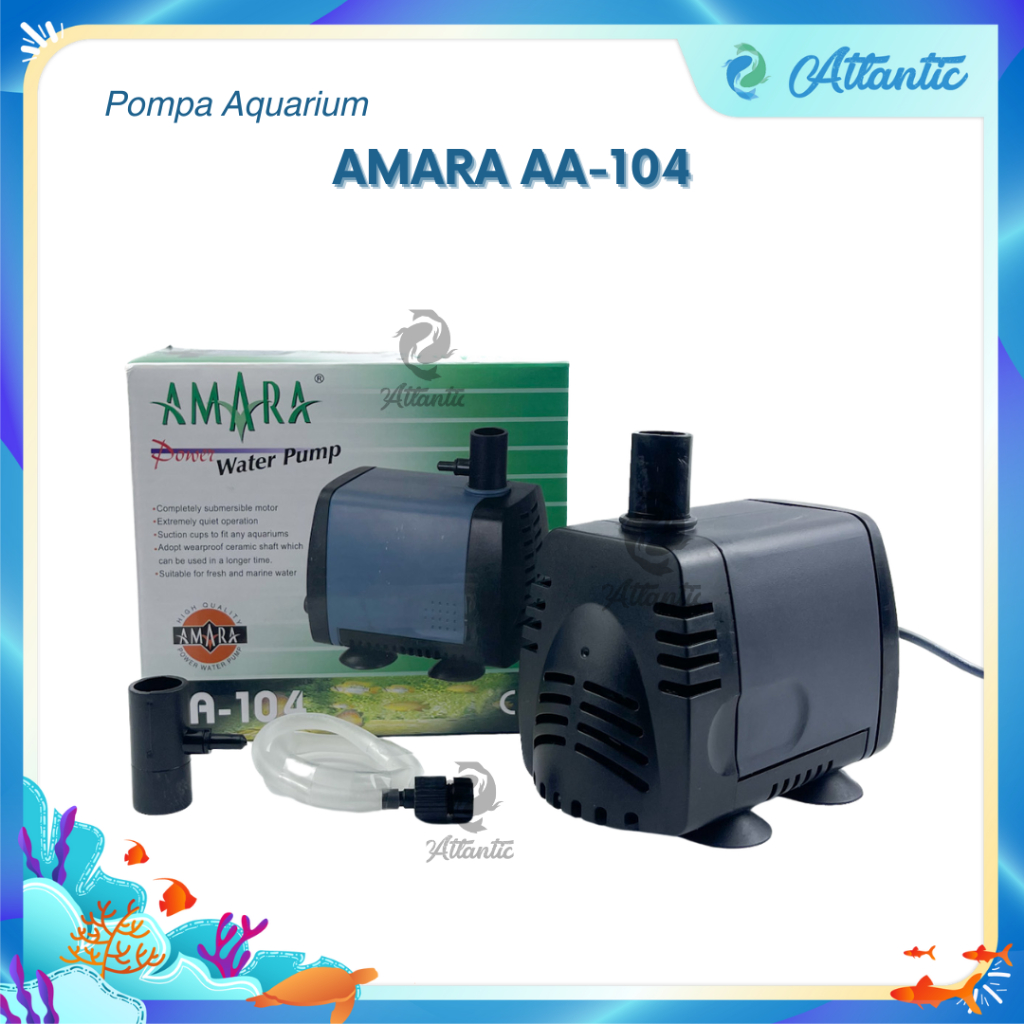 Amara AA-104 AA 104 Pompa Aquarium Pompa Kolam Pompa Hidroponik