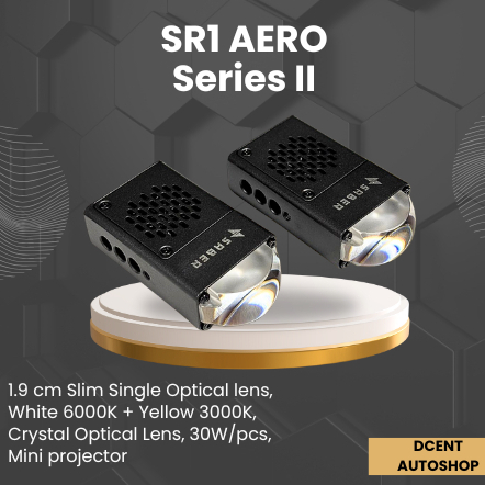 Mini Projie Saber SR1 Aero Series II / Series 2 - 1.9 cm Slim Single - Mini Projector Saber - Lampu 