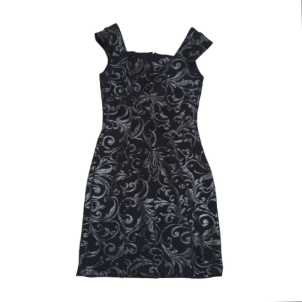 Goth Dress Sleveless Warna Abu Tua