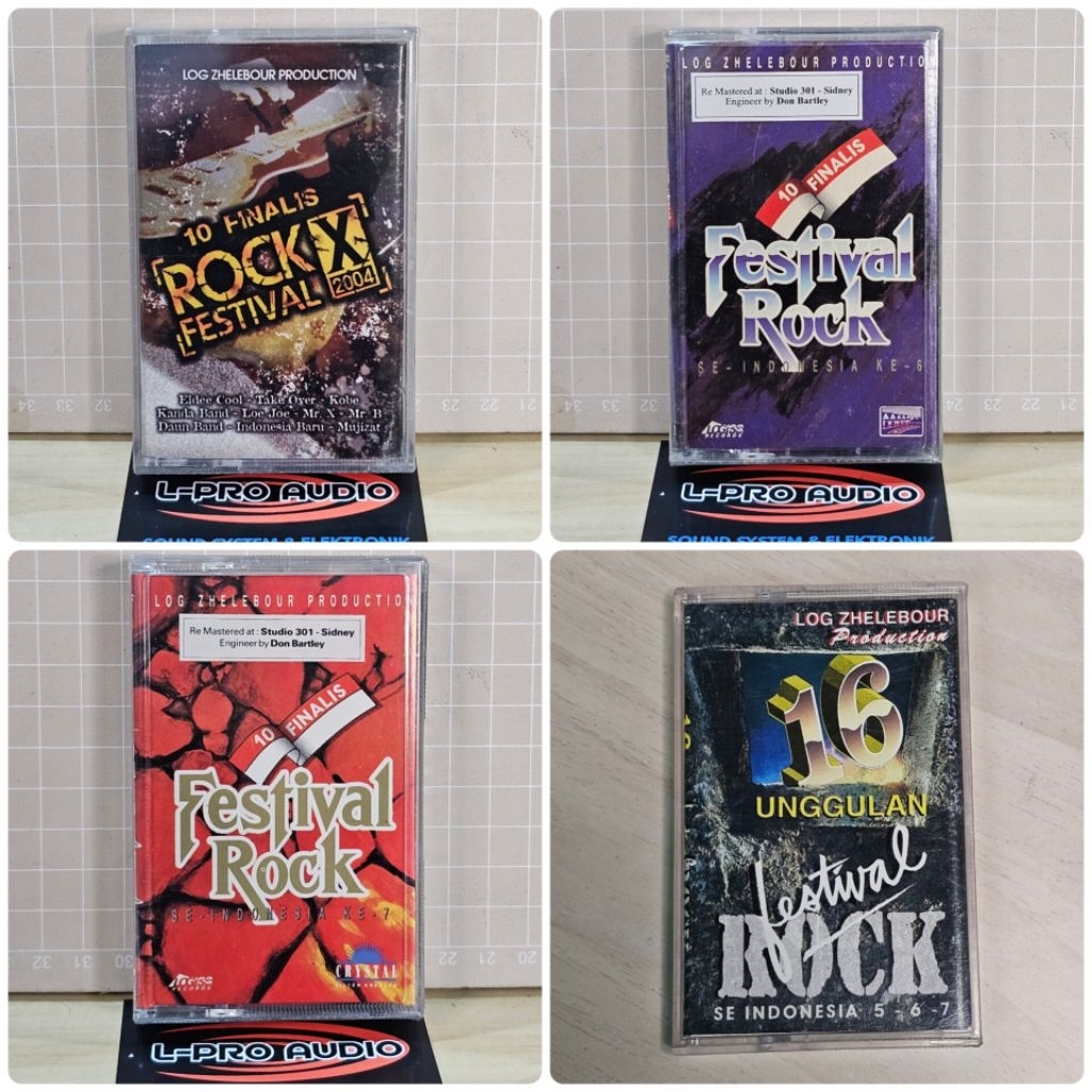 Kaset Festival Rock indonesia 5 6 7 10 New segel