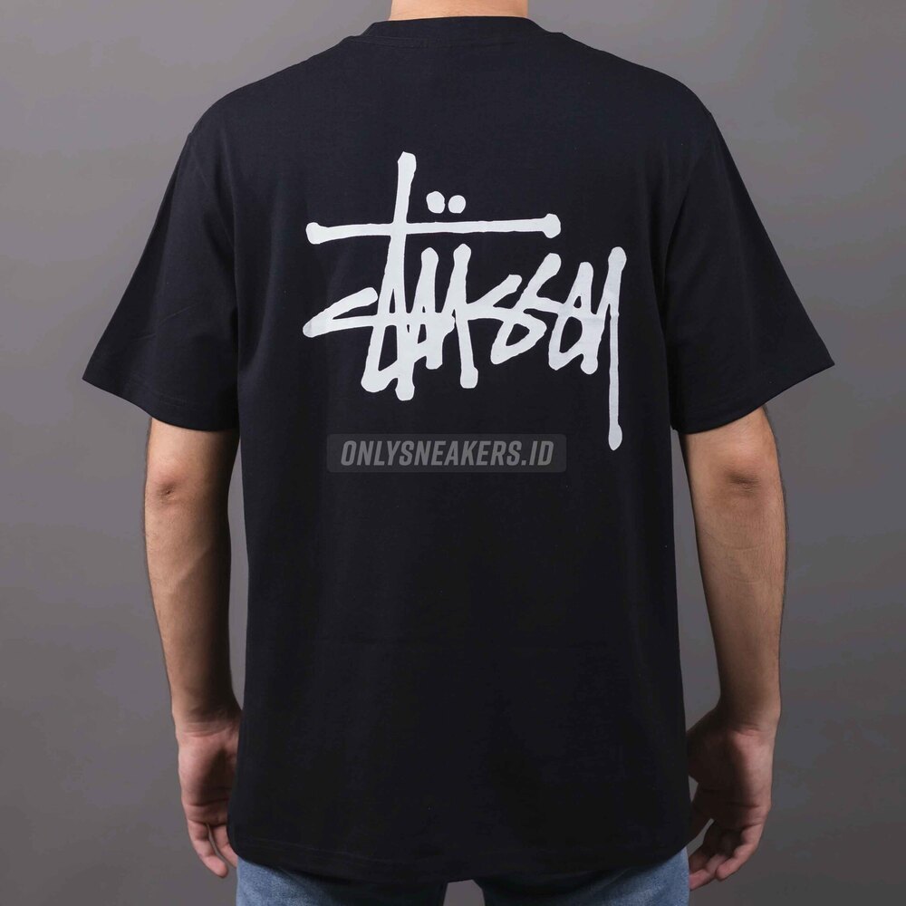 STUSSY BASIC STUSSY BLACK TEE