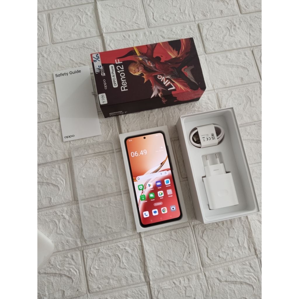 Oppo Reno 12f Ram 8+8/256 fullset Original (Seken Mulus)