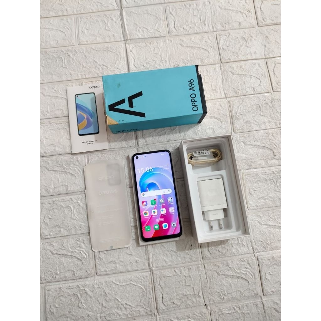 Oppo A96 Ram 8+8/256 Fullset Original 100% (Seken Mulus)