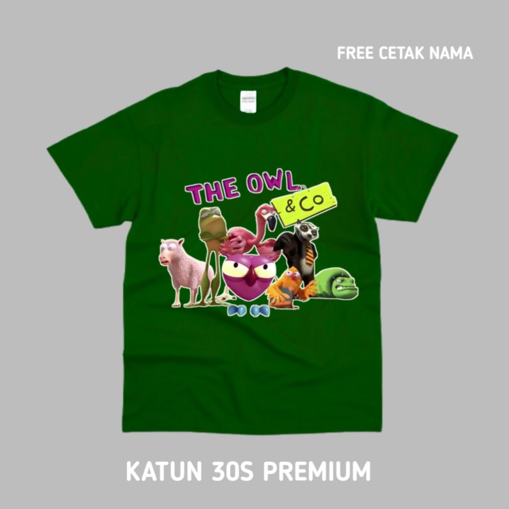 The OWL & CO BAJU ANAK KAOS ANAK THE OWL & CO Bahan Katun Premium