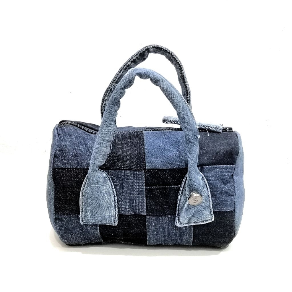 handmade denim speedy bag