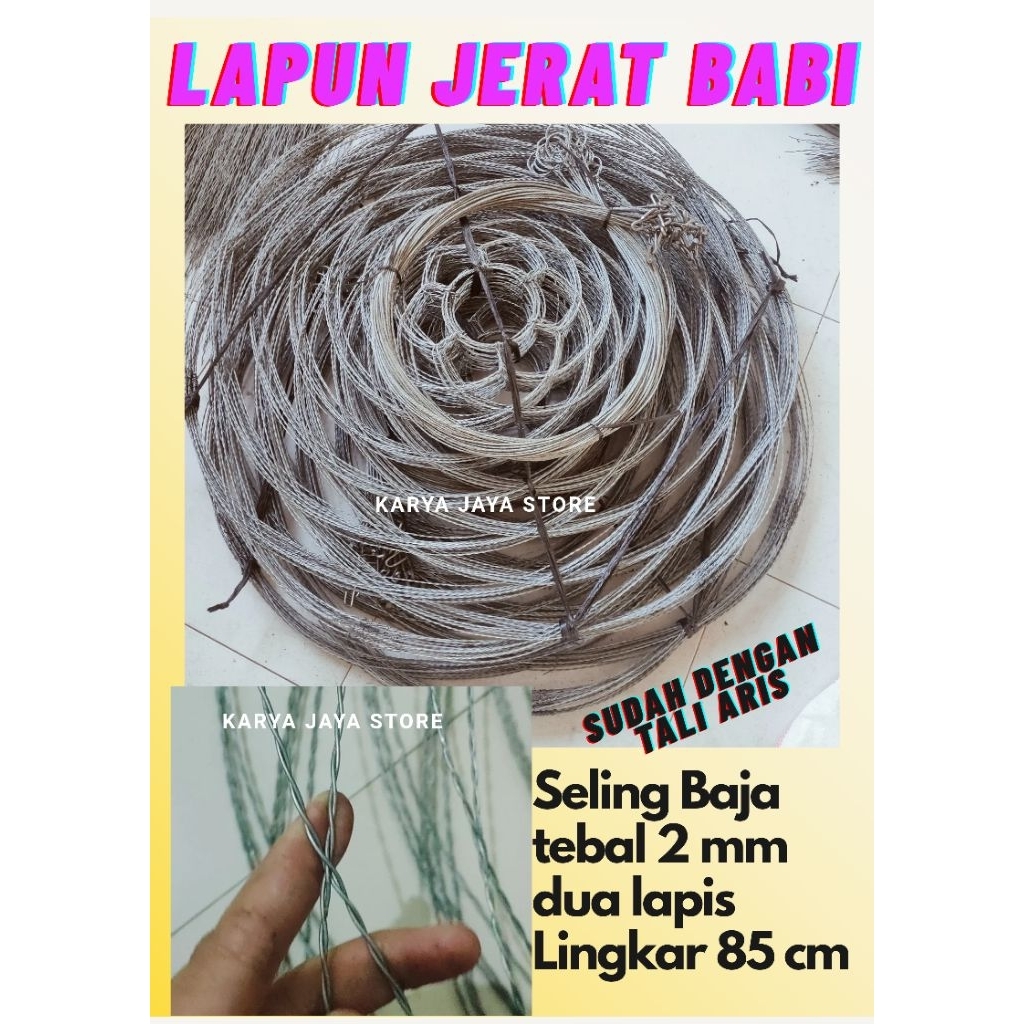 lapun perangkap alat berburu Jerat babi hutan hama tanaman