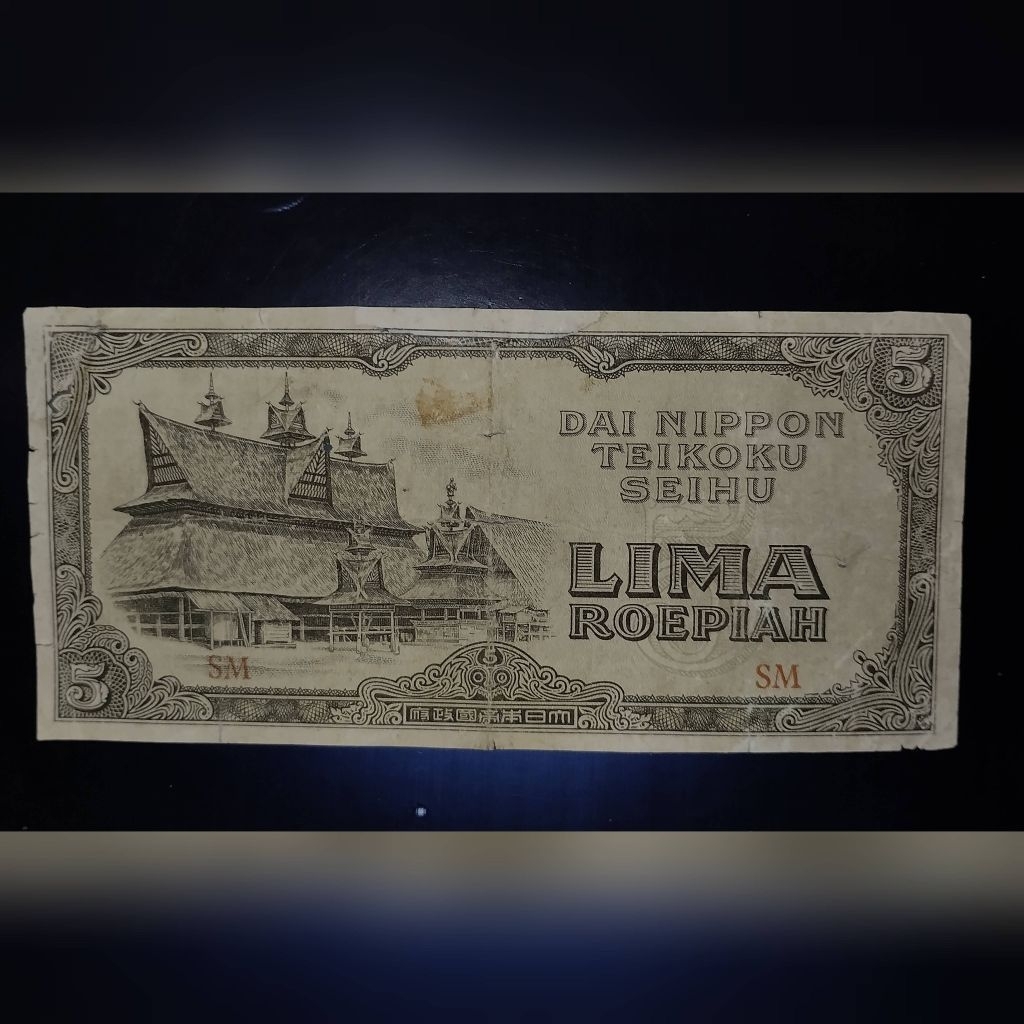 uang kuno 5 roepiah dai nippon