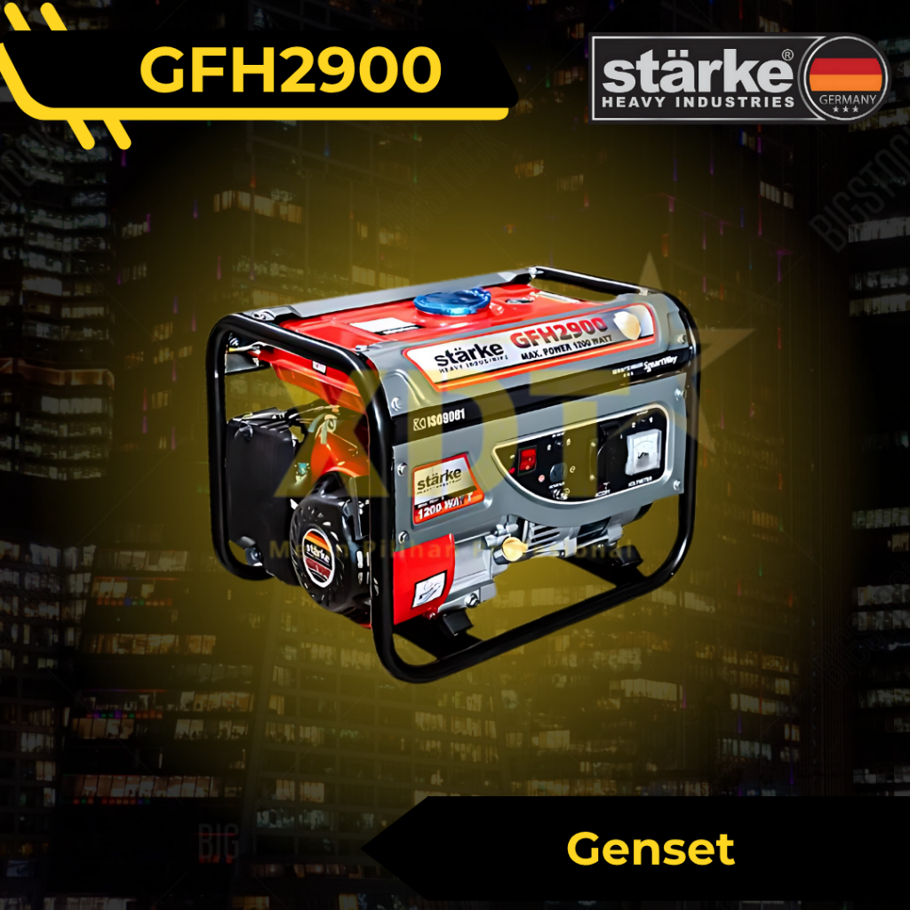 Starke GFH2900 Mesin Genset Generator Set Bensin 1000 Watt 1200 Watt Genset Gulungan Tembaga STARKE 