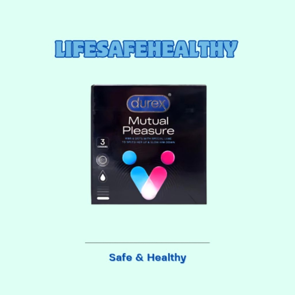 Kondom Durex Mutual Pleasure - Isi 3 - Lifeyourdreams