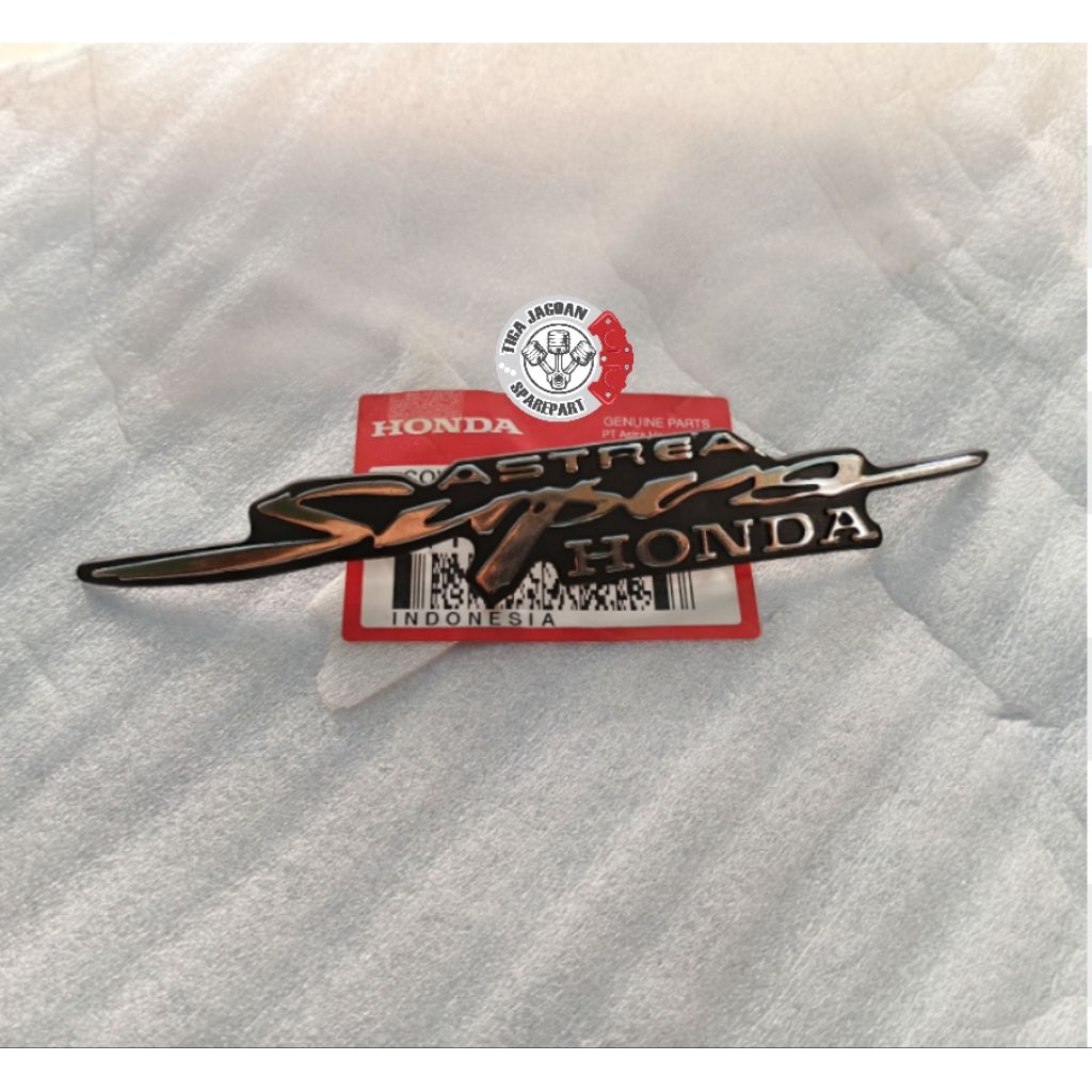 Emblem Tameng Honda Supra 100 SupraX SupraXX Original Emblem Timbul Supra Silver chrome