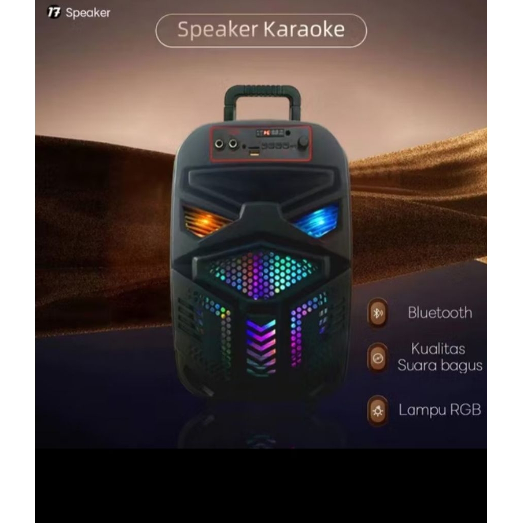 Speaker bluetooth 9 inch bonus mic 2