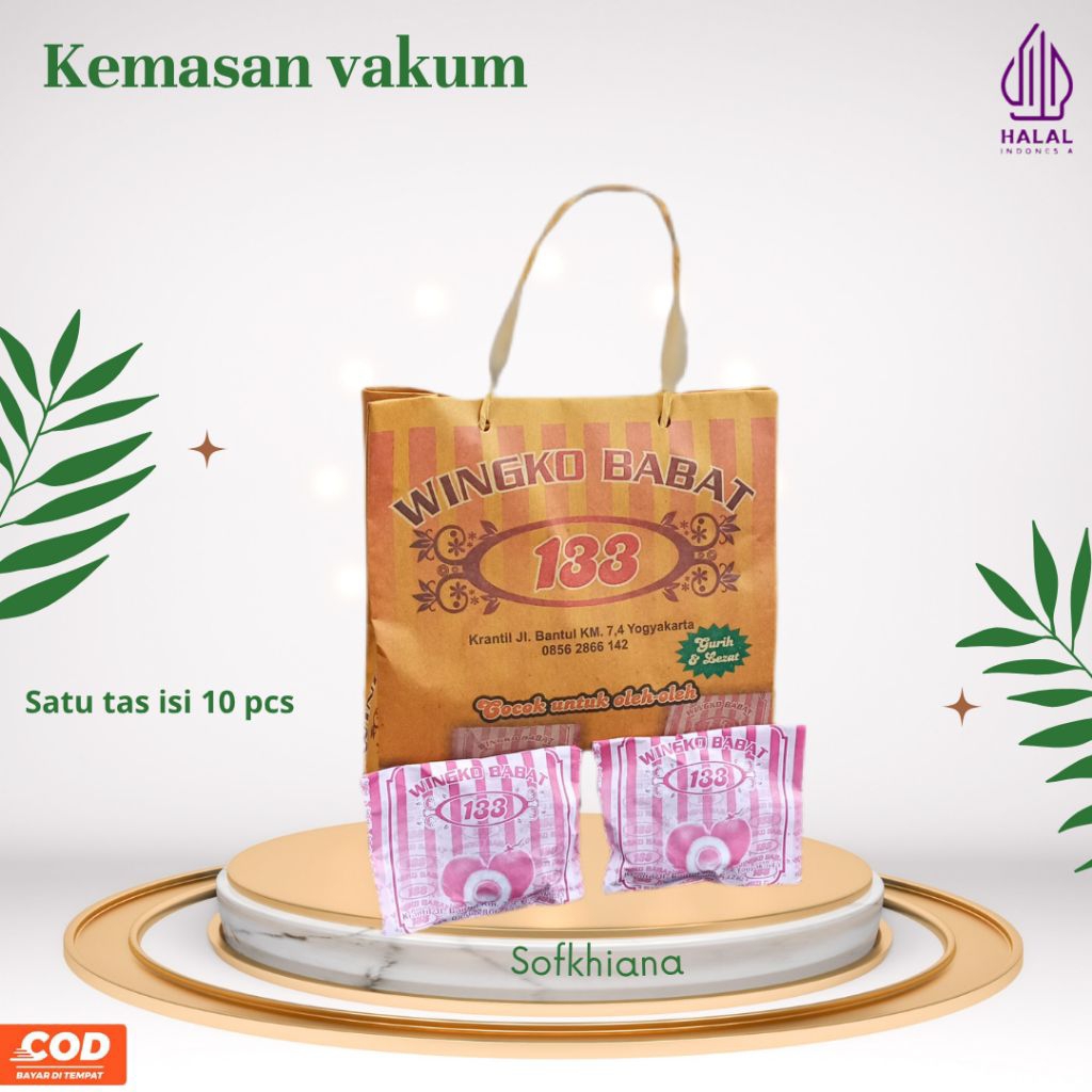 Wingko Babat 1 Paket isi 3tas oleh-oleh khas jogja.