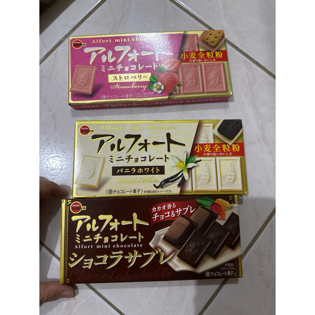 BOURBON ALFORT MINI CHOCOLATE  RASA  JAPAN | BOURBON BISCUIT | BOURBON JEPANG | BOURBON COKLAT | SEN