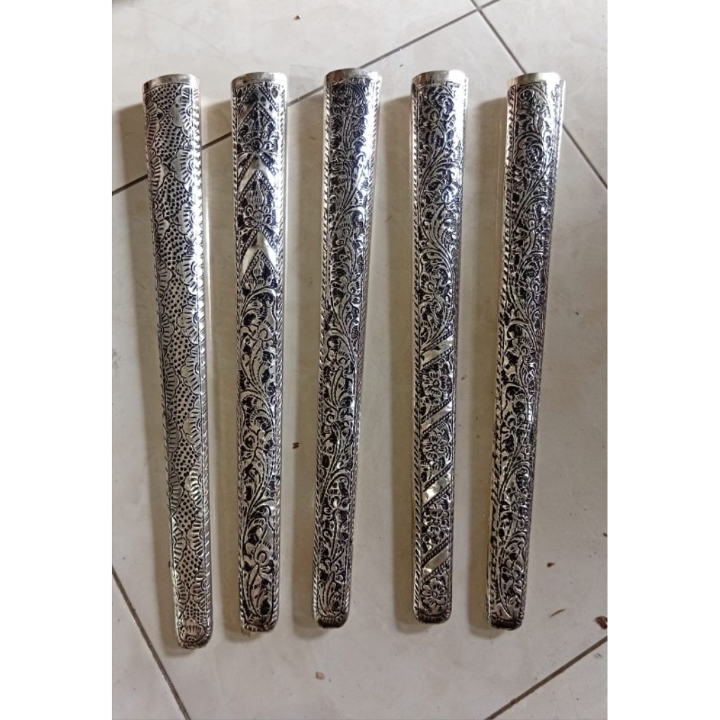 Pendok Bunton Kuningan Sepuh Perak Sangupan 2,5