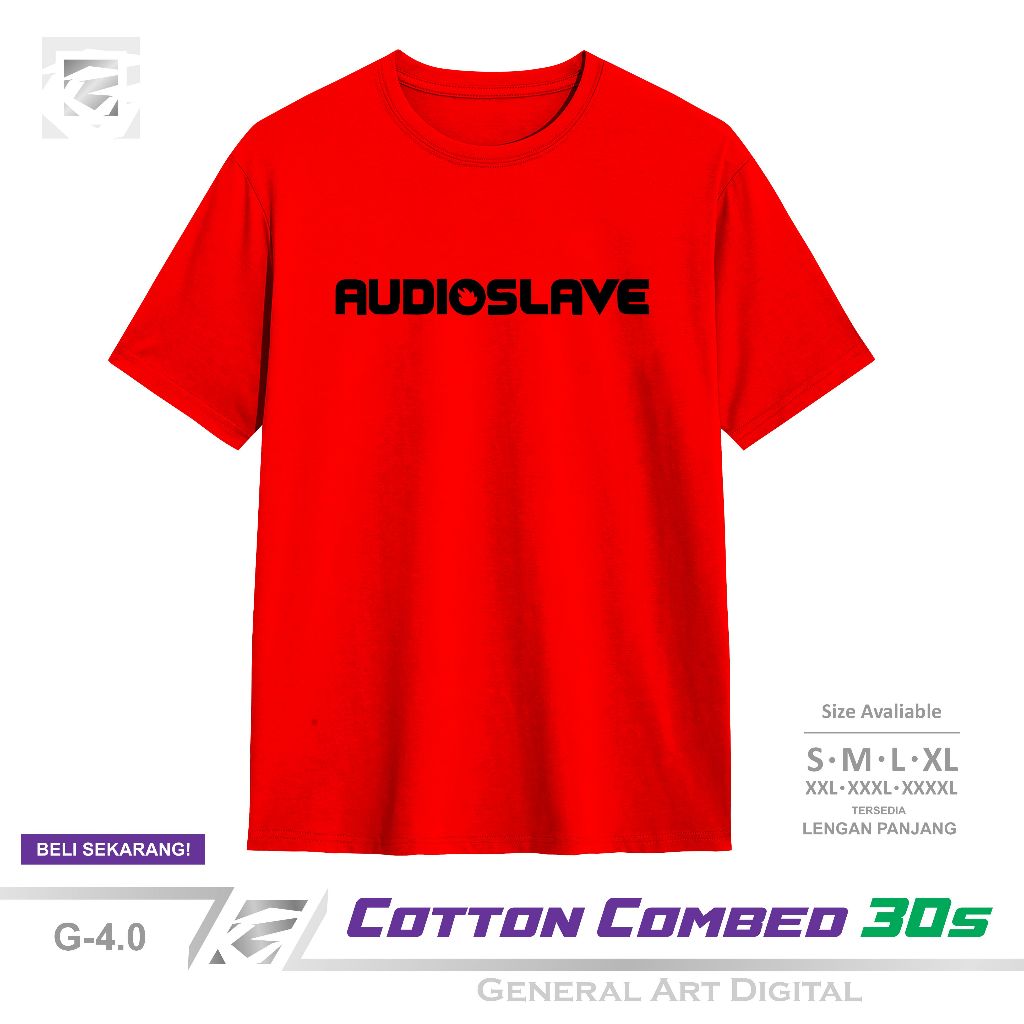 Baju Kaos Musik Band AudioSlave T-Shirt Pria Wanita Premium 100% Katun Combed
