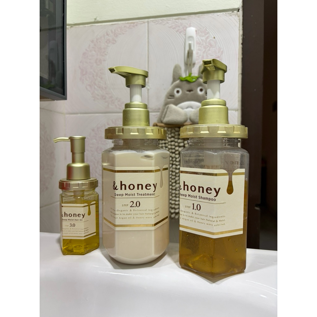 &Honey Deep Mosturizing Japan Shampoo Conditioner Hair Oil