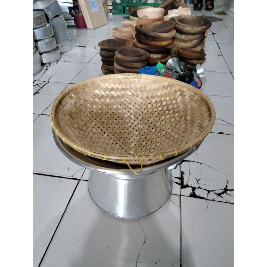 Seeng Dandang Almunium Panci Plus Kukusan
