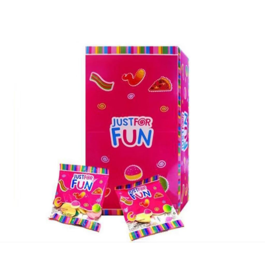 YUPI Permen Jelly Gummy Candy JUST FOR FUN  168 gr 12 pcs // Jeli LunakYupi Just For Fun Gummy Candi