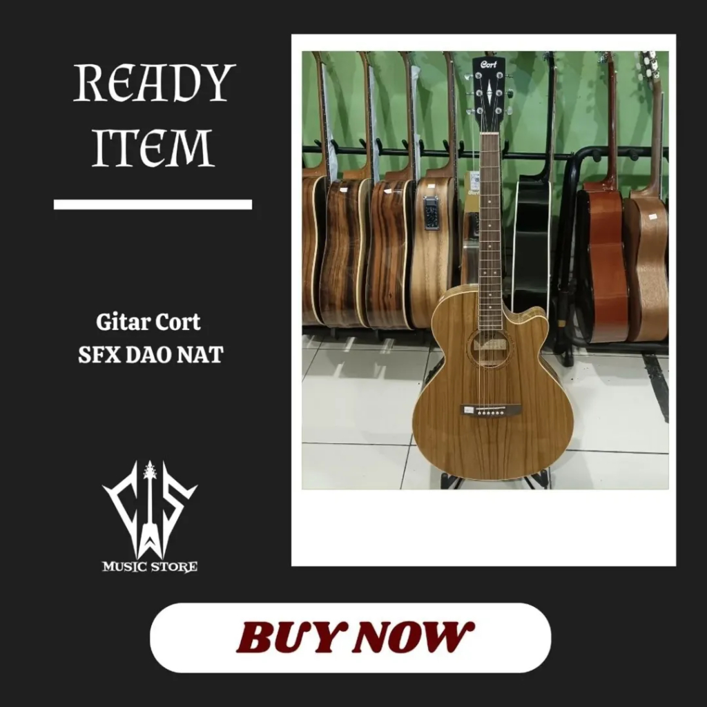 Gitar Akustik Merk Cort SFX DAO NAT
