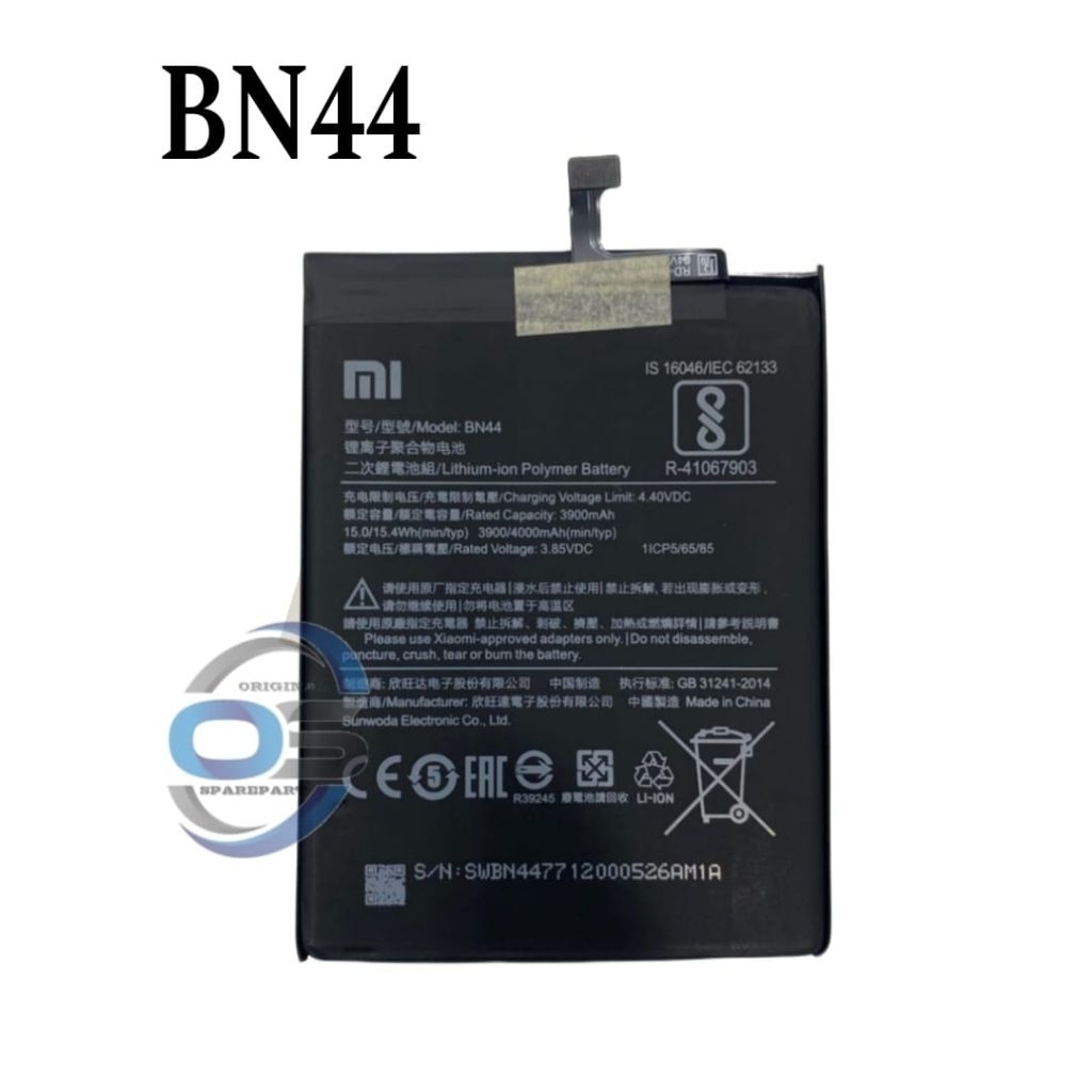 BATTERY BN-44 XIAOMI REDMI 5 PLUS BN44 ORIGINAL