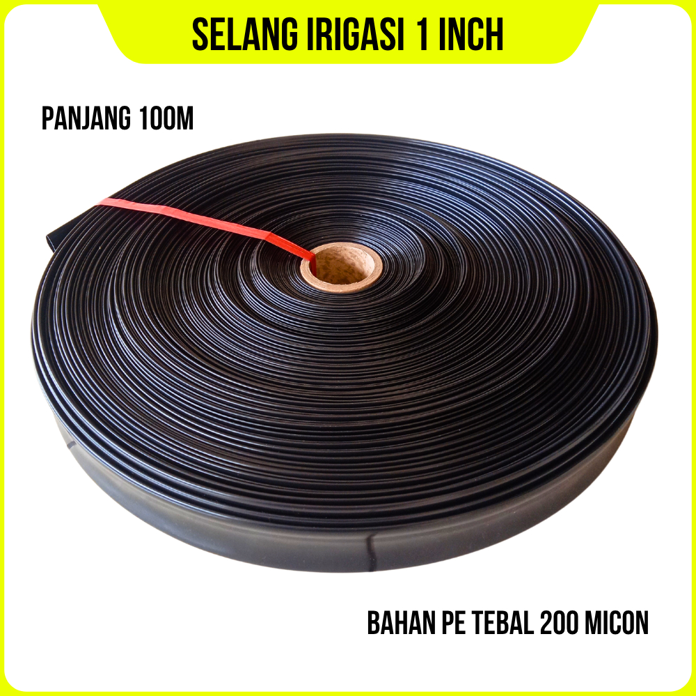 Selang Drip Irigasi Lubang Pipa 1 Inch Panjang 100 Meter Selang Pertanian