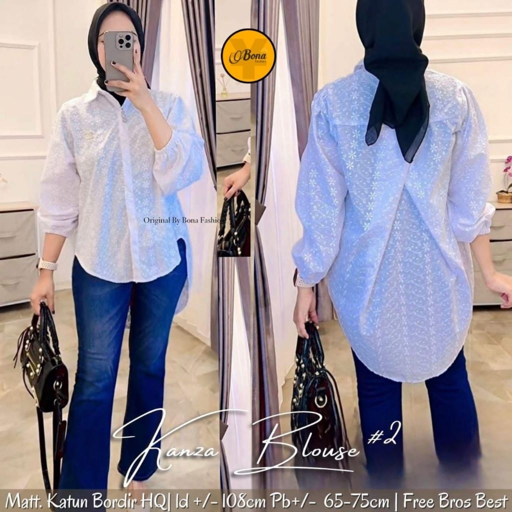 AYANA/ CUNDAI/ SALSA/ ADELIN/ KANZA/ SIKA/ NOVA/ DONNA/ CELINE/ AUREL/ ARIN / TALITA BLOUSE WHITE SE