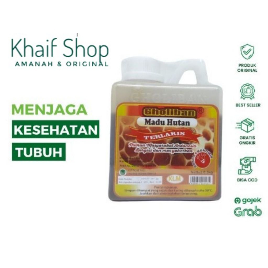 Madu Hutan Kalimantan Gholiban 500gram Original Asli 100 persen