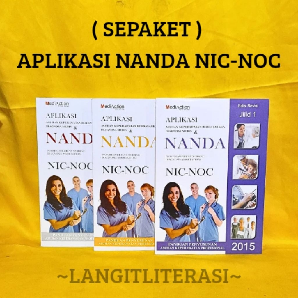 PAKET 3 BUKU APLIKASI NANDA NIC - NOC JILID 1,2,3