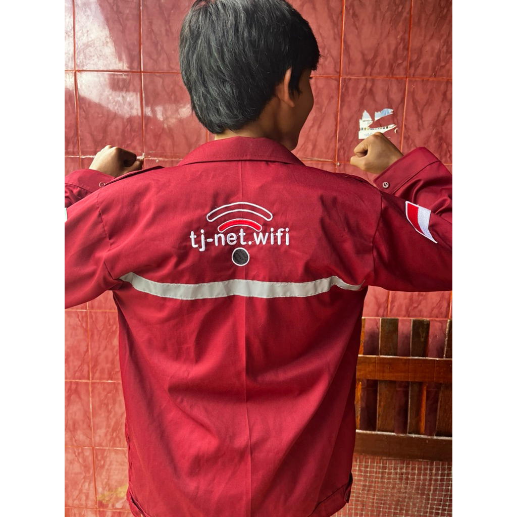Atasan Wearpack K3 Free Bordir Baju Kerja Wearpack Safety Proyek Bengkel Tukang Las