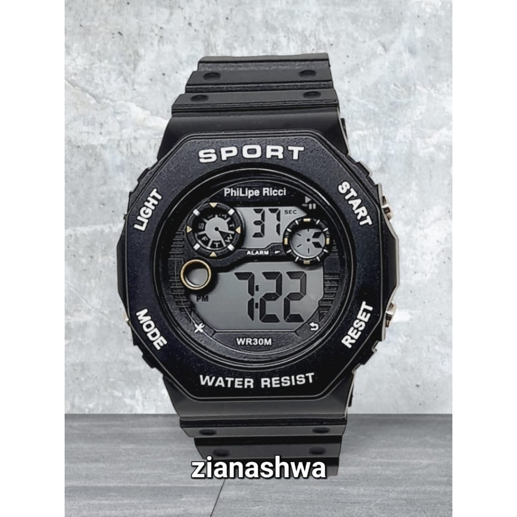 Philipe Ricci 1931 Jam Tangan Digital Pria Wanita Original