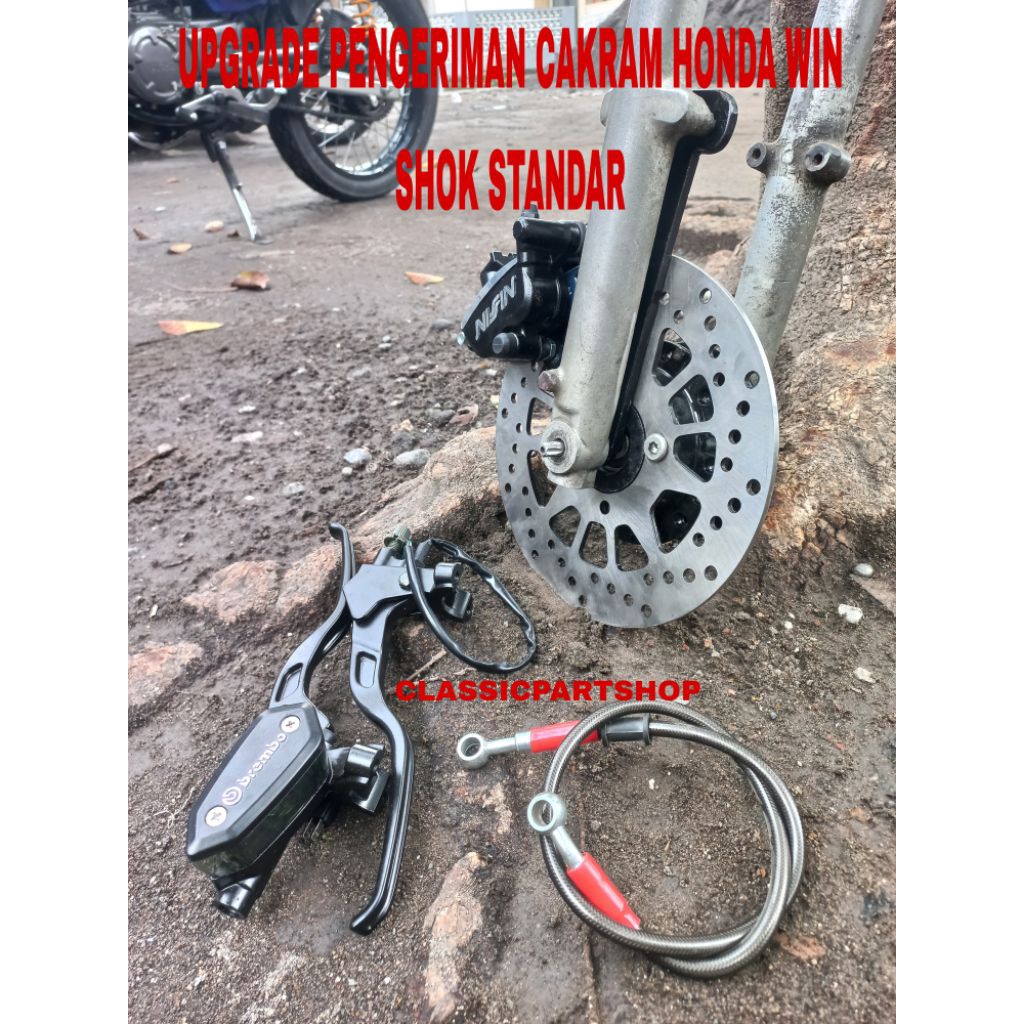 bracket breket cakram honda win shok skok shock standar honda win paket cakram set honda win 100 sem