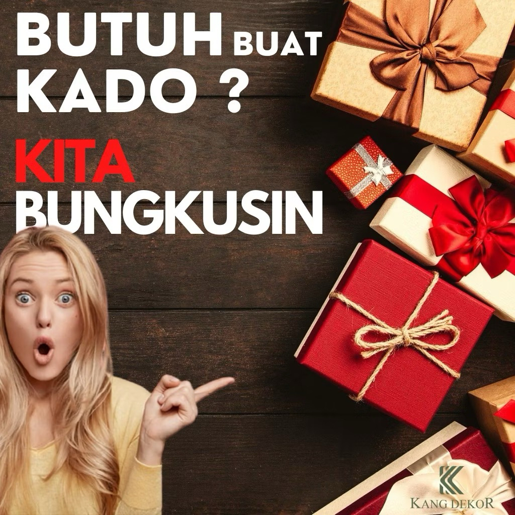 TOKO_KC Jasa Bungkus Kado / Packing Kado / Gift Wrapping untuk Hadiah Nikahan Valentine Wisuda Ulang