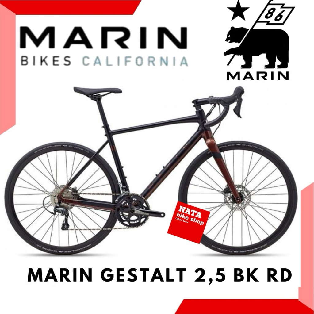 Sepeda Gavril 700c Marin Gestalt 2,5 Black Red New
