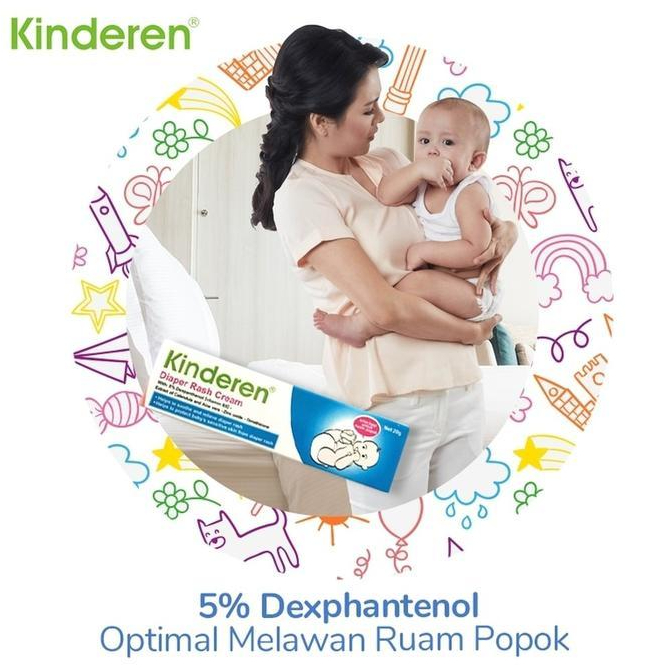 Kinderen Diaper Rash Cream 20gr - Ruam Popok Bayi Ampuh